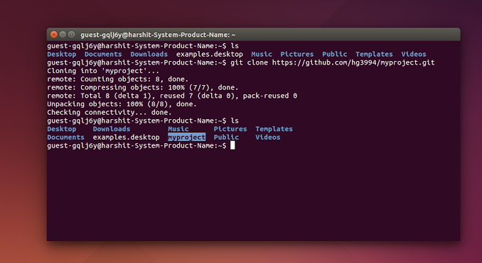 Git clone 