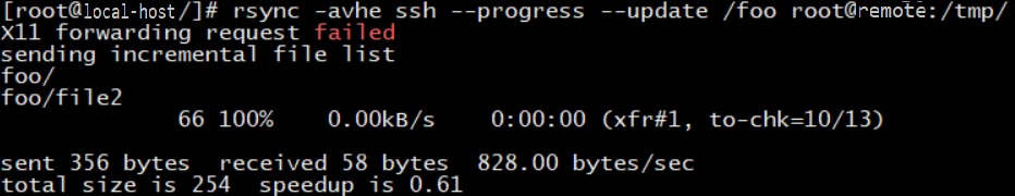 rsync update