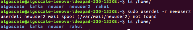 How to Delete User in Linux with Home Directory and Mail Spool