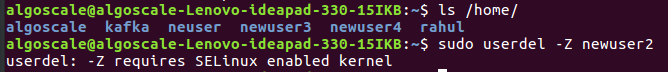 Remove SELinux User Mapping