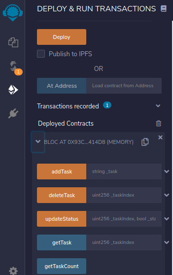 Deploy contract