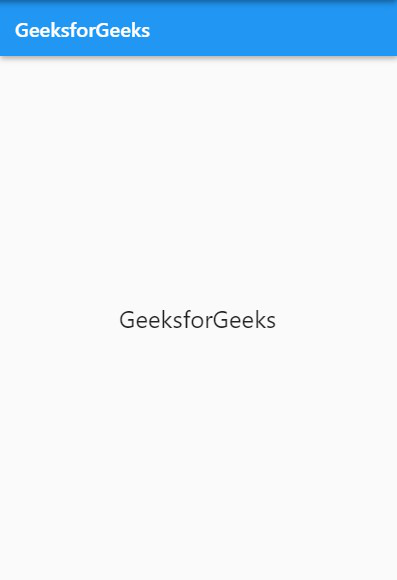 default appbar