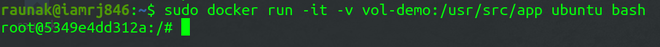Mounting Volume with a Container