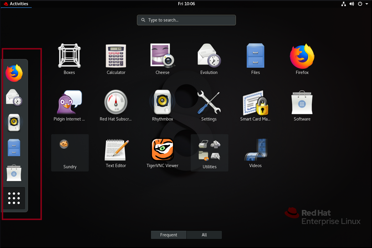 Redhat Linux GUI Interface