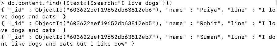 find the phrase example