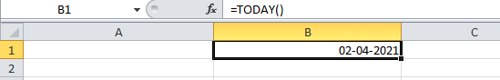 TODAY Function Example