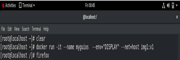 Running a New GUI Container
