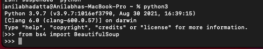 How to Install BeautifulSoup in Python on MacOS?