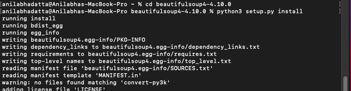 How to Install BeautifulSoup in Python on MacOS