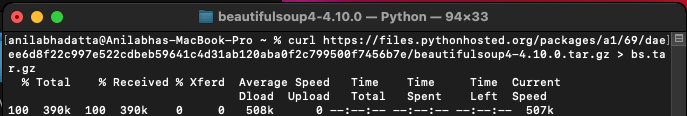How to Install BeautifulSoup in Python on MacOS