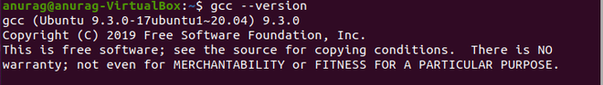 check gcc version