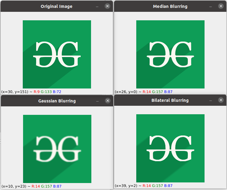 Python OpenCV Blur Image
