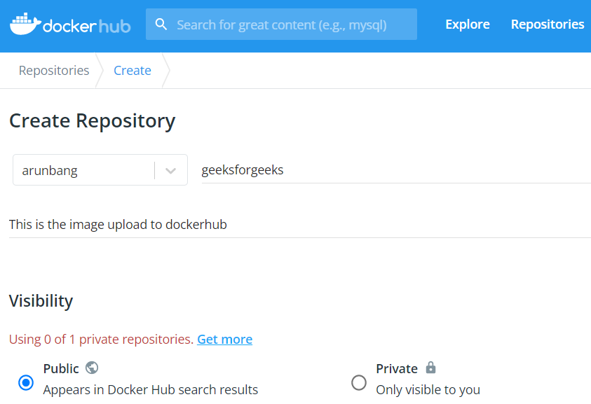 Creating Repository