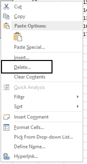How to Delete Blank Columns in Excel