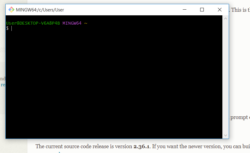 Launching-git-bash
