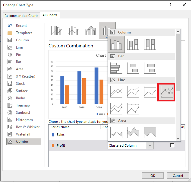 Select-markers-option