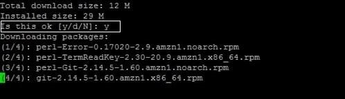Starting-installation