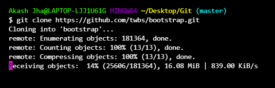 Git clone repo link 