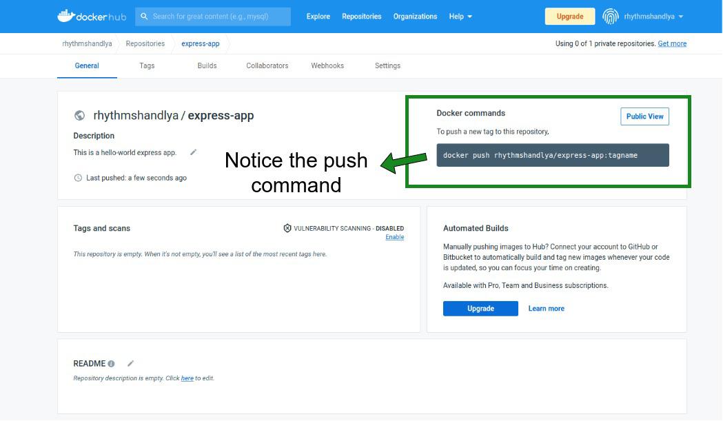 Docker Push Command