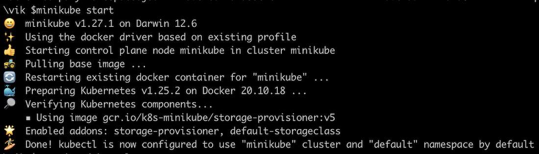 minikube start