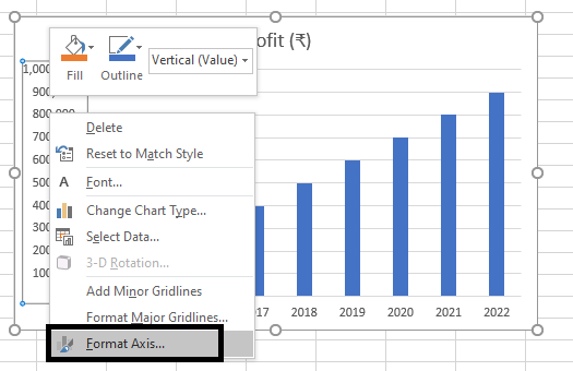 Selecting-vertical-axis