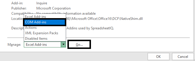 Select-com-add-ins