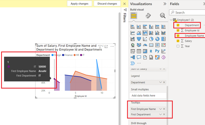 Power BI - How to Create a Stacked Area Chart