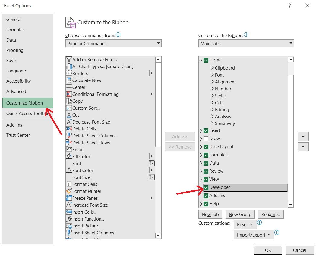 Clicking-customize-ribbon