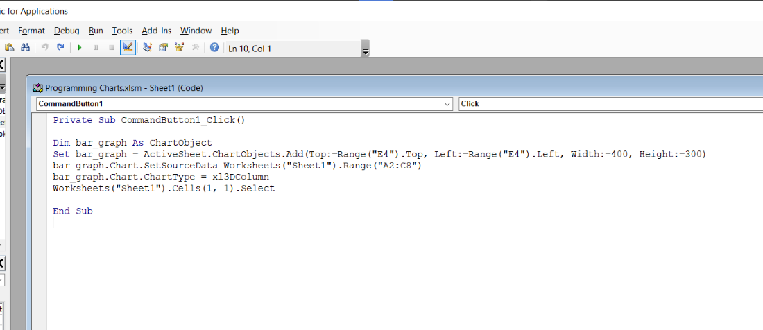 VBA-command