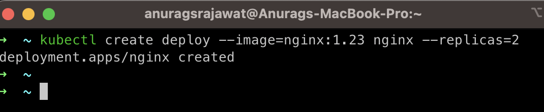create deployment