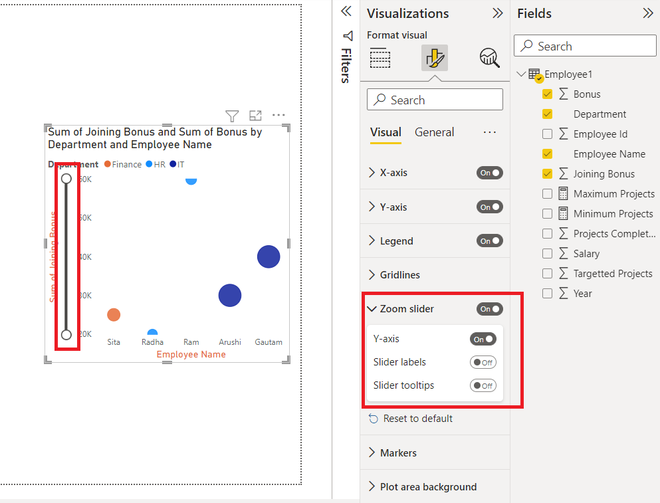 Power BI - Format Scatter Chart
