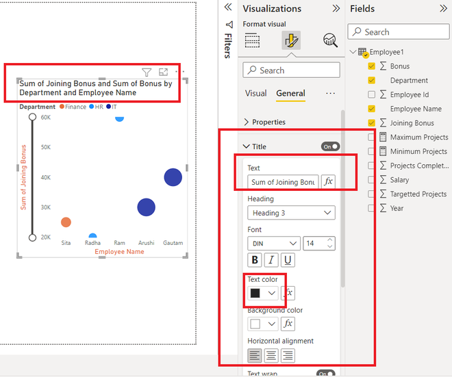 Power BI - Format Scatter Chart