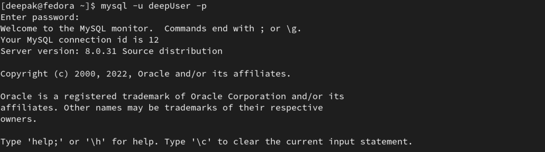 starting-Newly-created-User