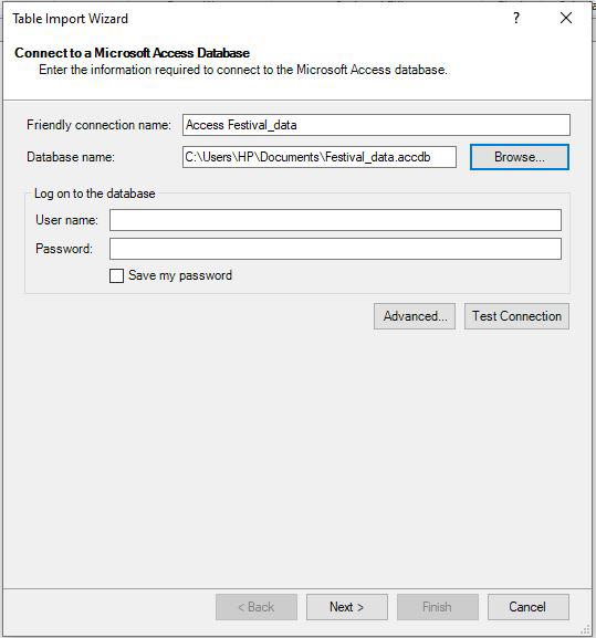 browsing-database-name
