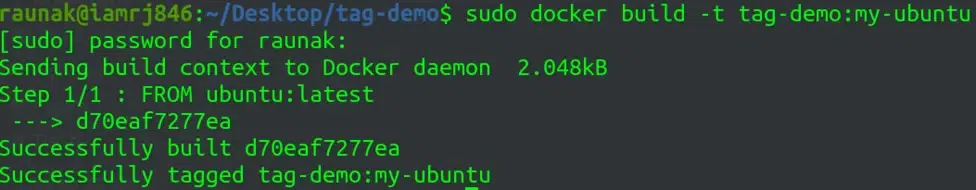 Docker Image Tag