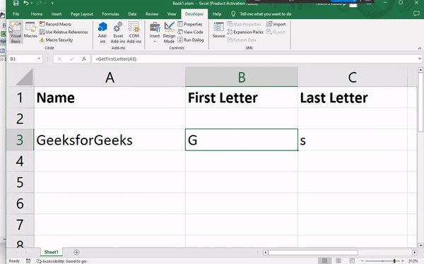 Debug a User Defined Function in Excel VBA