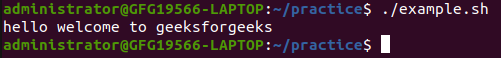 execute the script
