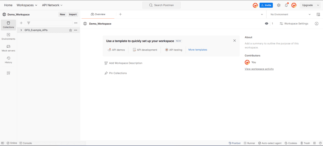 Navigating to Postman Application