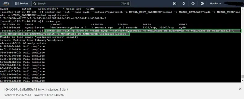 Creating-wordpress with environmentable variables
