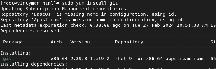 Install Git on Red Hat Linux 9