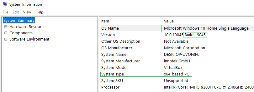 check System Requirements
