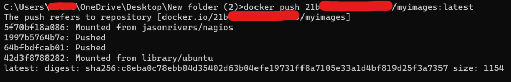 docker push