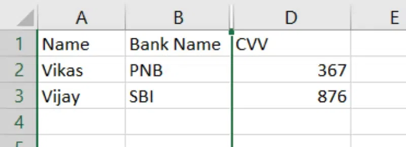 How to Hide Columns in Excel