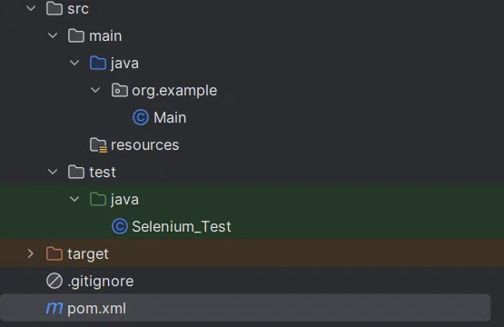 Folder Structure for JUnit Test Class