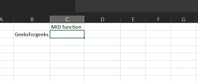 String Function in Excel