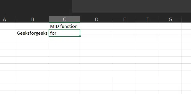 String Function in Excel