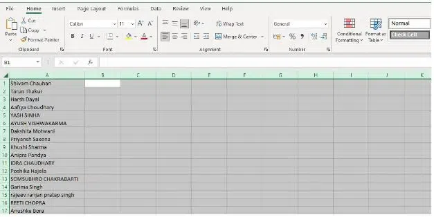 Unhide all Columns