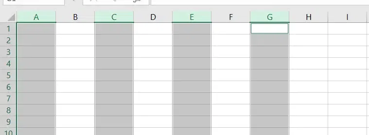 Unhide all Columns