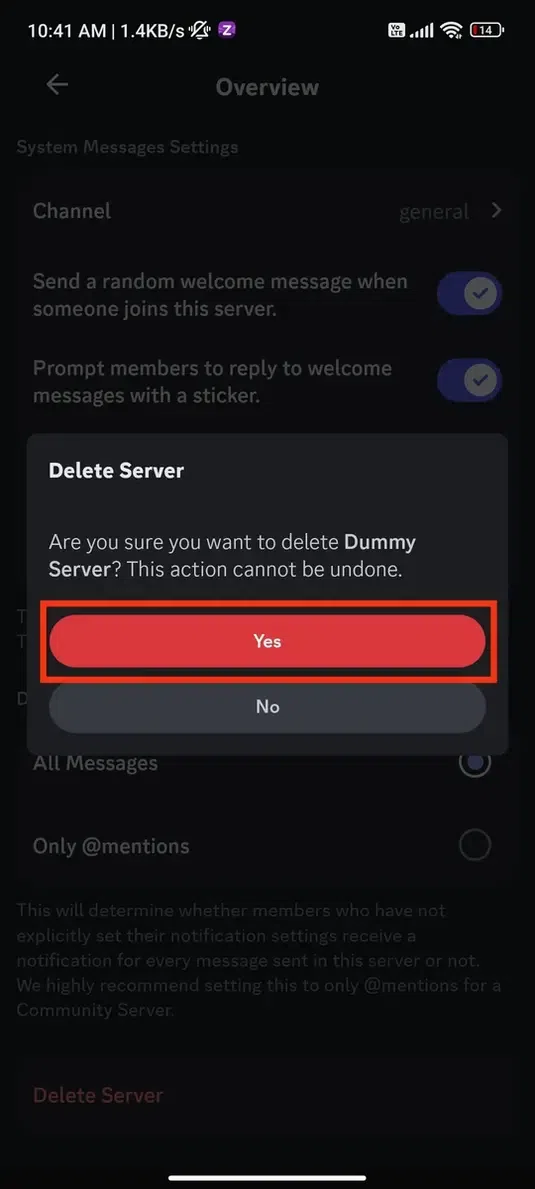 How to Delete Discord Servers