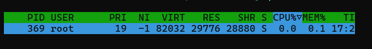 htop -p <pid>